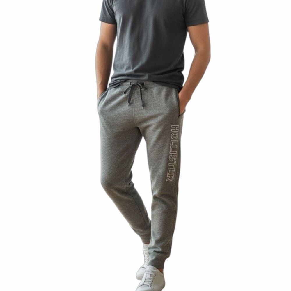 HOLLISTER Men’s Gray Jogger Sweatpants Medium